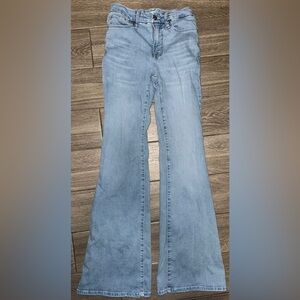 Good American Light Blue Flare Jeans